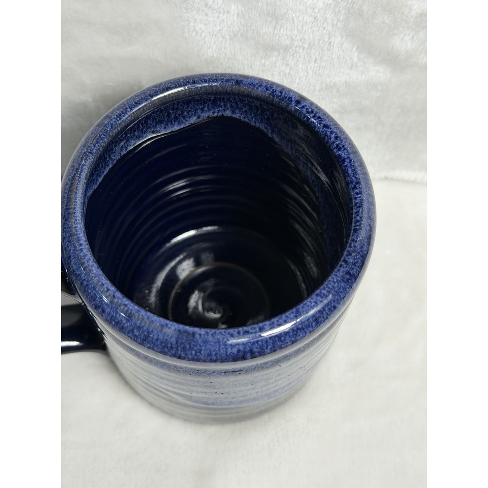 Bones Coffee Blue High Voltage 2021 Mug -Made by Deneen Pottery Gothic/Steampunk - Picture 6 of 8